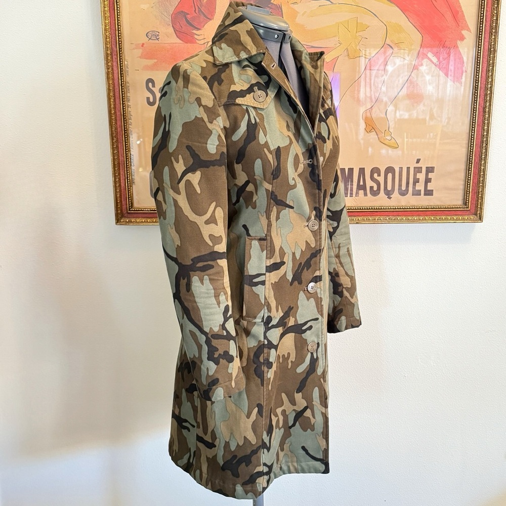 Esprit Vintage Camouflage Coat - Picture 3 of 10
